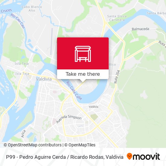 P99 - Pedro Aguirre Cerda / Ricardo Rodas map