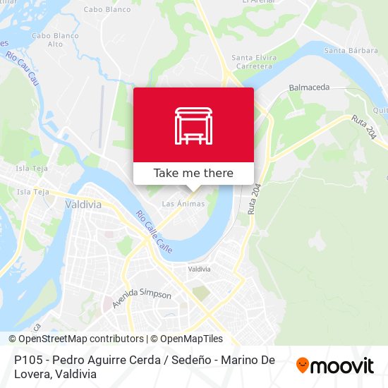 P105 - Pedro Aguirre Cerda / Sedeño - Marino De Lovera map