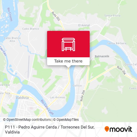 P111 - Pedro Aguirre Cerda / Torreones Del Sur map