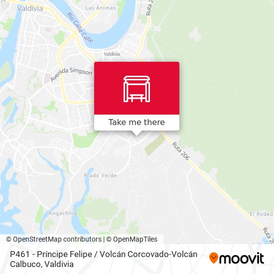 P461 - Príncipe Felipe / Volcán Corcovado-Volcán Calbuco map