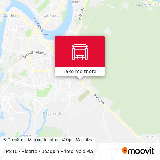 Mapa de P210 - Picarte / Joaquín Prieto