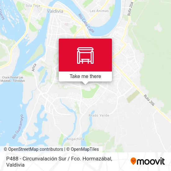 Mapa de P488 - Circunvalación Sur / Fco. Hormazábal