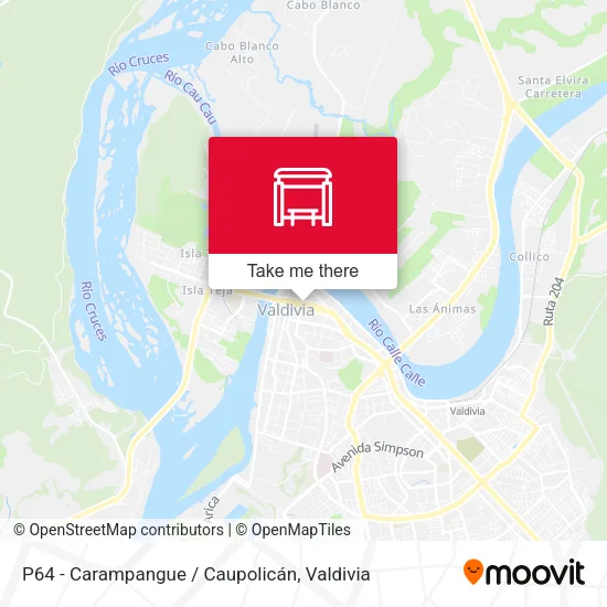 Mapa de P64 - Carampangue / Caupolicán