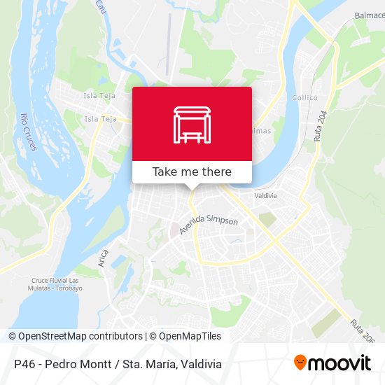 Mapa de P46 - Pedro Montt / Sta. María