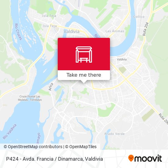 Mapa de P424 - Avda. Francia / Dinamarca
