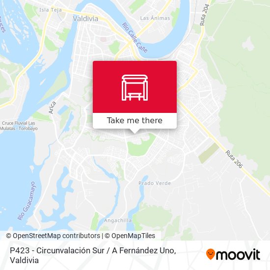 P423 - Circunvalación Sur / A Fernández Uno map
