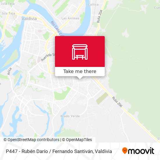 P447 - Rubén Darío / Fernando Santiván map