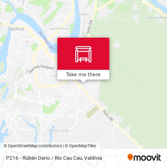 P216 - Rubén Darío / Río Cau Cau map