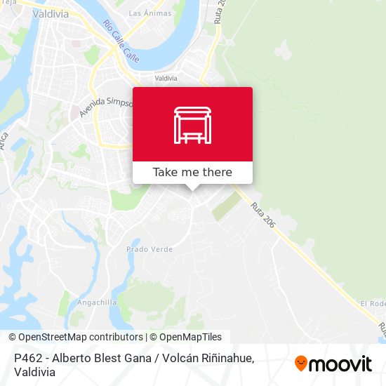 Mapa de P462 - Alberto Blest Gana / Volcán Riñinahue