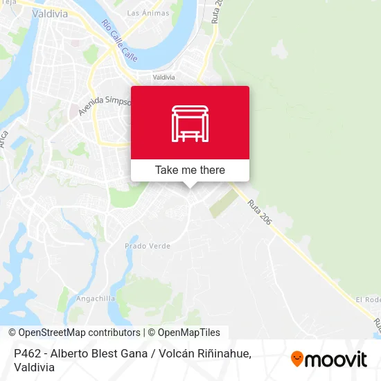 Mapa de P462 - Alberto Blest Gana / Volcán Riñinahue