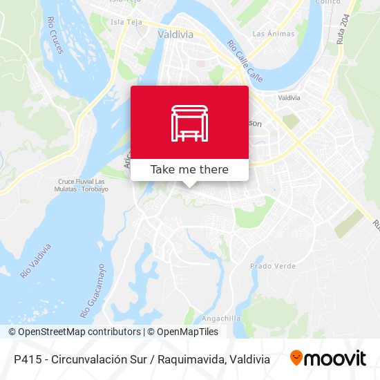 P415 - Circunvalación Sur / Raquimavida map