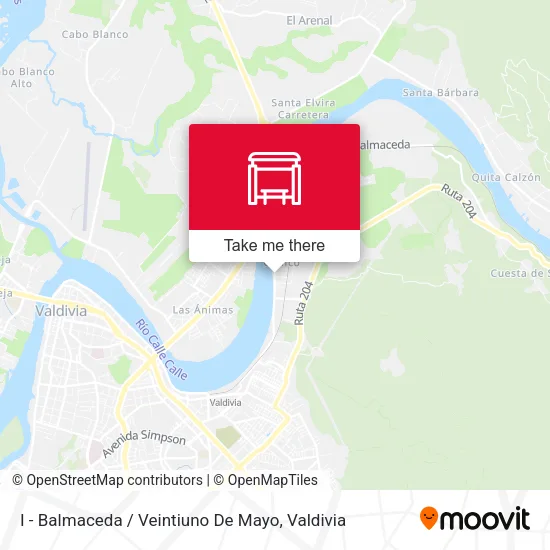 Mapa de I - Balmaceda / Veintiuno De Mayo