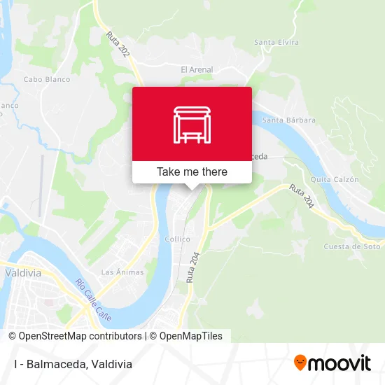 Mapa de I - Balmaceda
