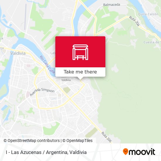 I - Las Azucenas / Argentina map