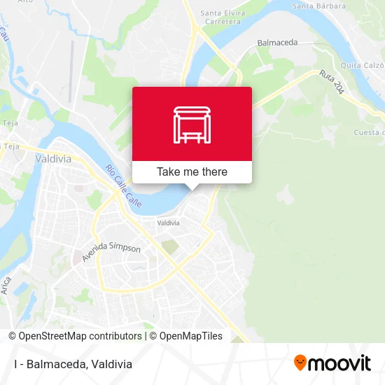 Mapa de I - Balmaceda
