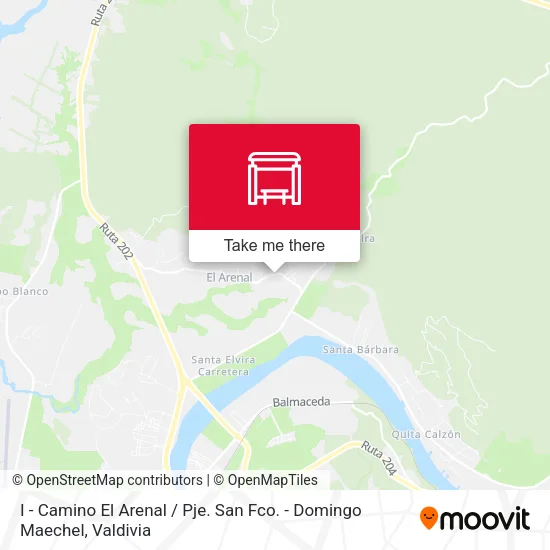 Mapa de I - Camino El Arenal / Pje. San Fco. - Domingo Maechel