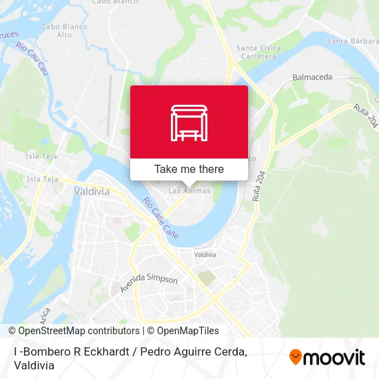 Mapa de I -Bombero R Eckhardt / Pedro Aguirre Cerda