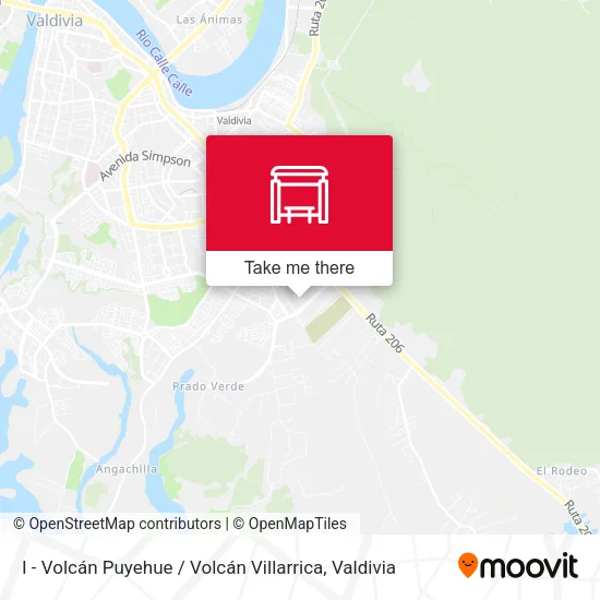 Mapa de I - Volcán Puyehue / Volcán Villarrica