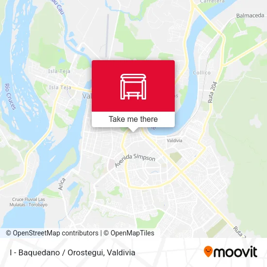 Mapa de I - Baquedano / Orostegui