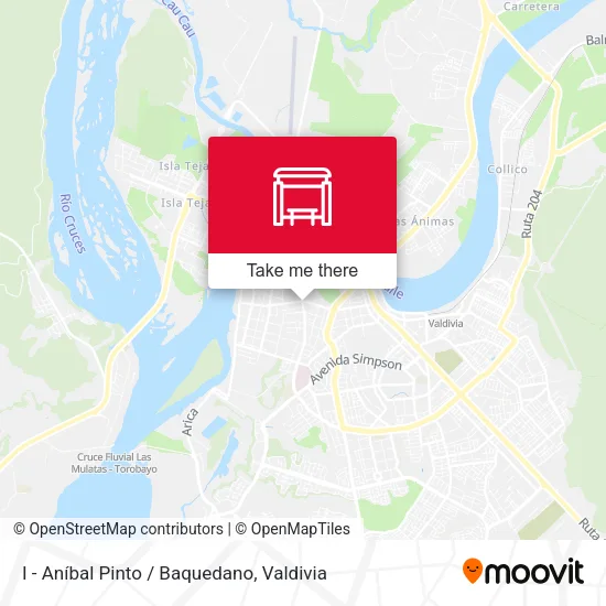 Mapa de I - Aníbal Pinto / Baquedano