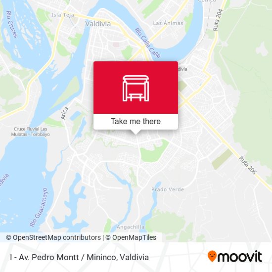 Mapa de I - Av. Pedro Montt / Mininco