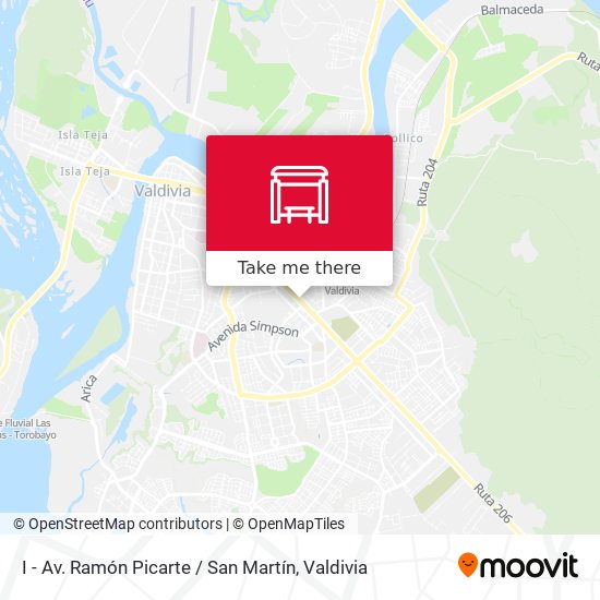 I - Av. Ramón Picarte / San Martín map
