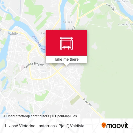 Mapa de I - José Victorino Lastarrias / Pje. F