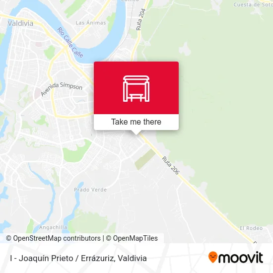 Mapa de I - Joaquín Prieto / Errázuriz