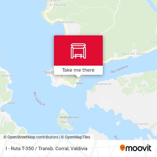 I - Ruta T-350 / Transb. Corral map