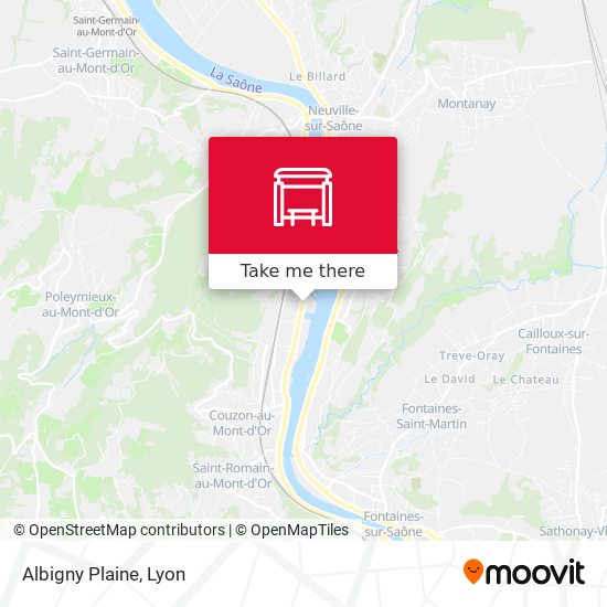 Albigny Plaine map