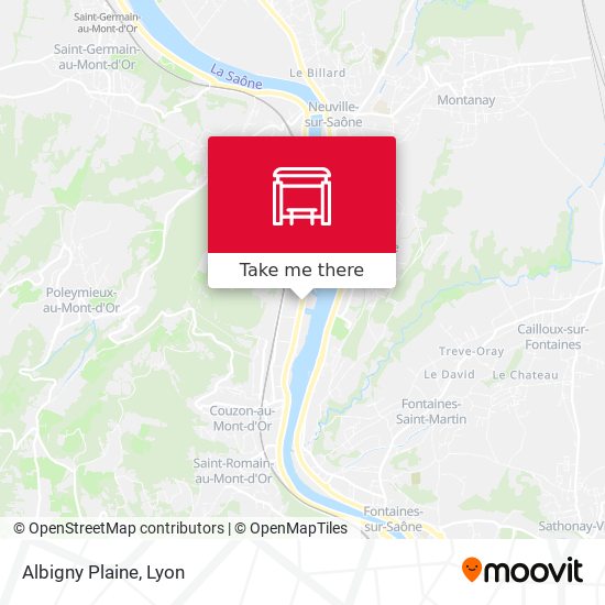 Mapa Albigny Plaine