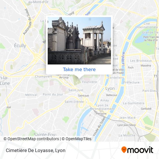 Mapa Cimetière De Loyasse