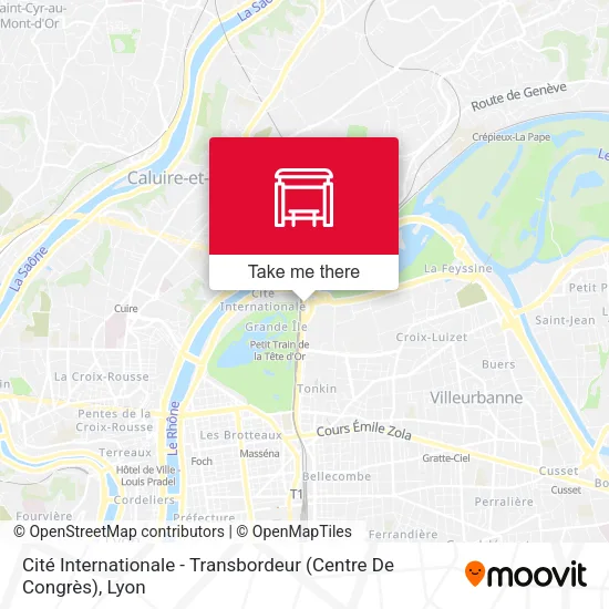 Cité Internationale - Transbordeur (Centre De Congrès) map