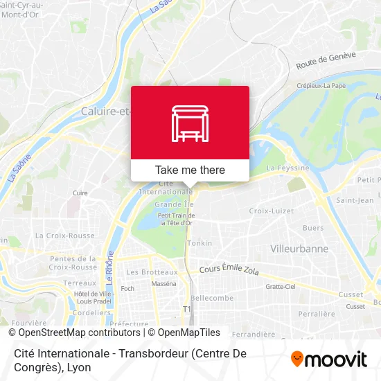 Cité Internationale - Transbordeur (Centre De Congrès) map