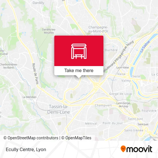 Ecully Centre map
