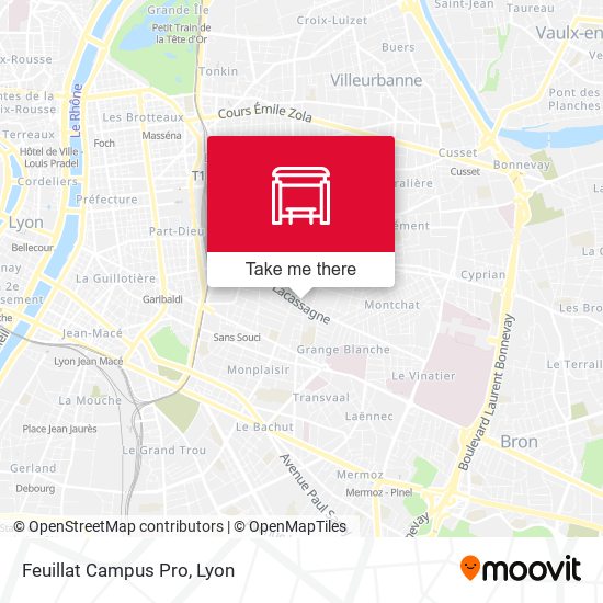 Feuillat Campus Pro map