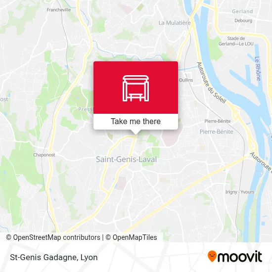 St-Genis Gadagne map