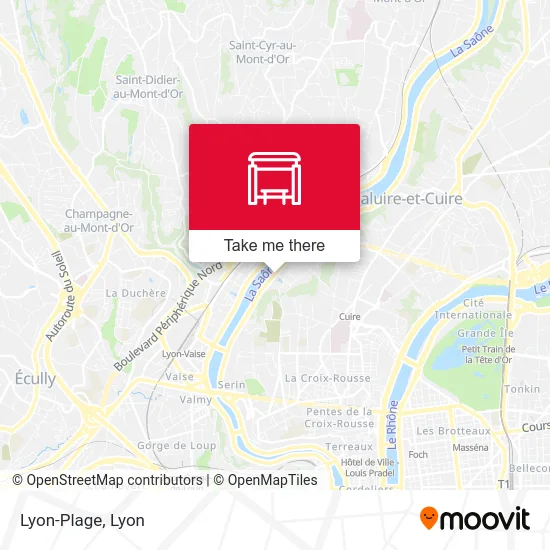 Lyon-Plage map