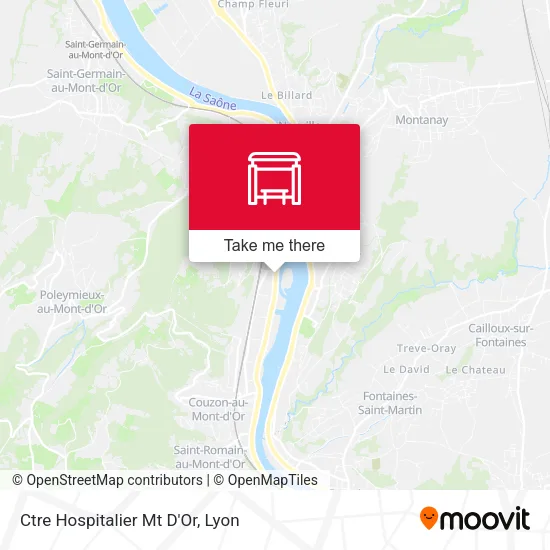 Ctre Hospitalier Mt D'Or map