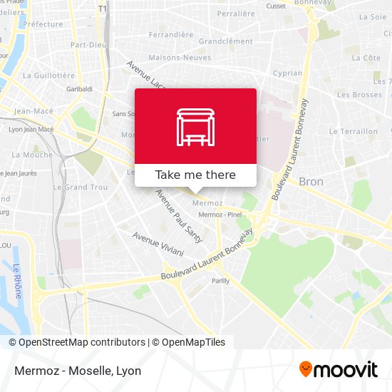 Mapa Mermoz - Moselle