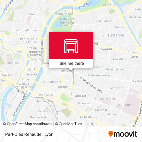 Part-Dieu Renaudel map