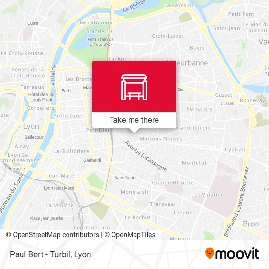 Paul Bert - Turbil map