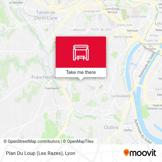 Plan Du Loup (Les Razes) map