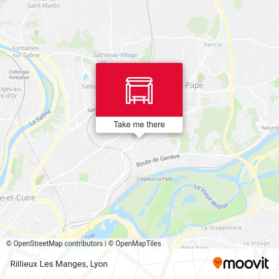 Rillieux Les Manges map