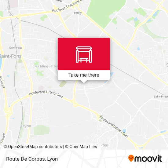 Route De Corbas map