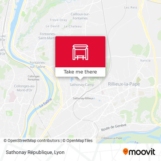 Sathonay République map