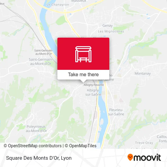 Square Des Monts D'Or map