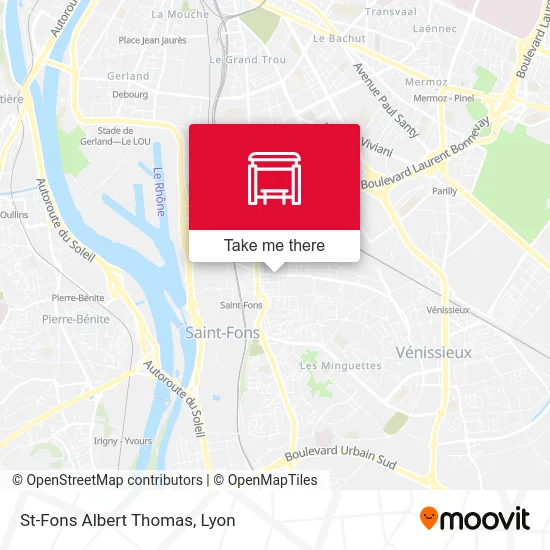 St-Fons Albert Thomas map