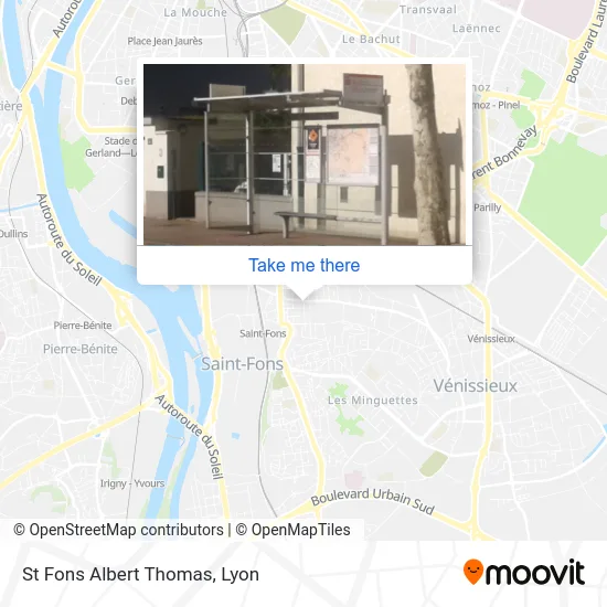 St Fons Albert Thomas map