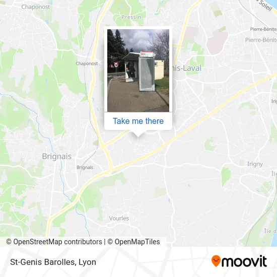 St-Genis Barolles map